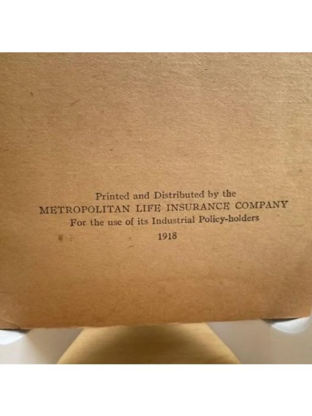 Metropolitan Cook Book 1918 Edition By Metropolitan Life Insurance Co. Softcover
